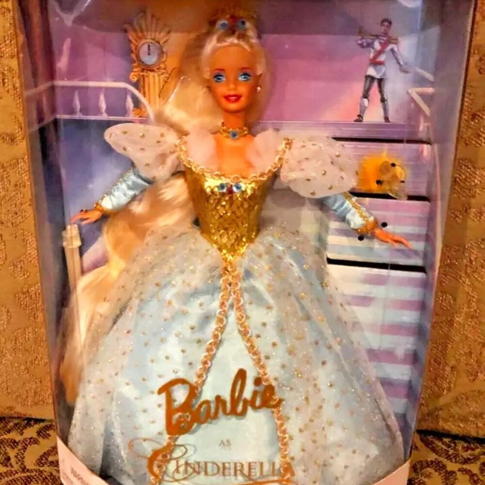 NIB Vintage Y2K 1996 MATTEL Collector Edition CINDERELLA BARBIE Walt Disney